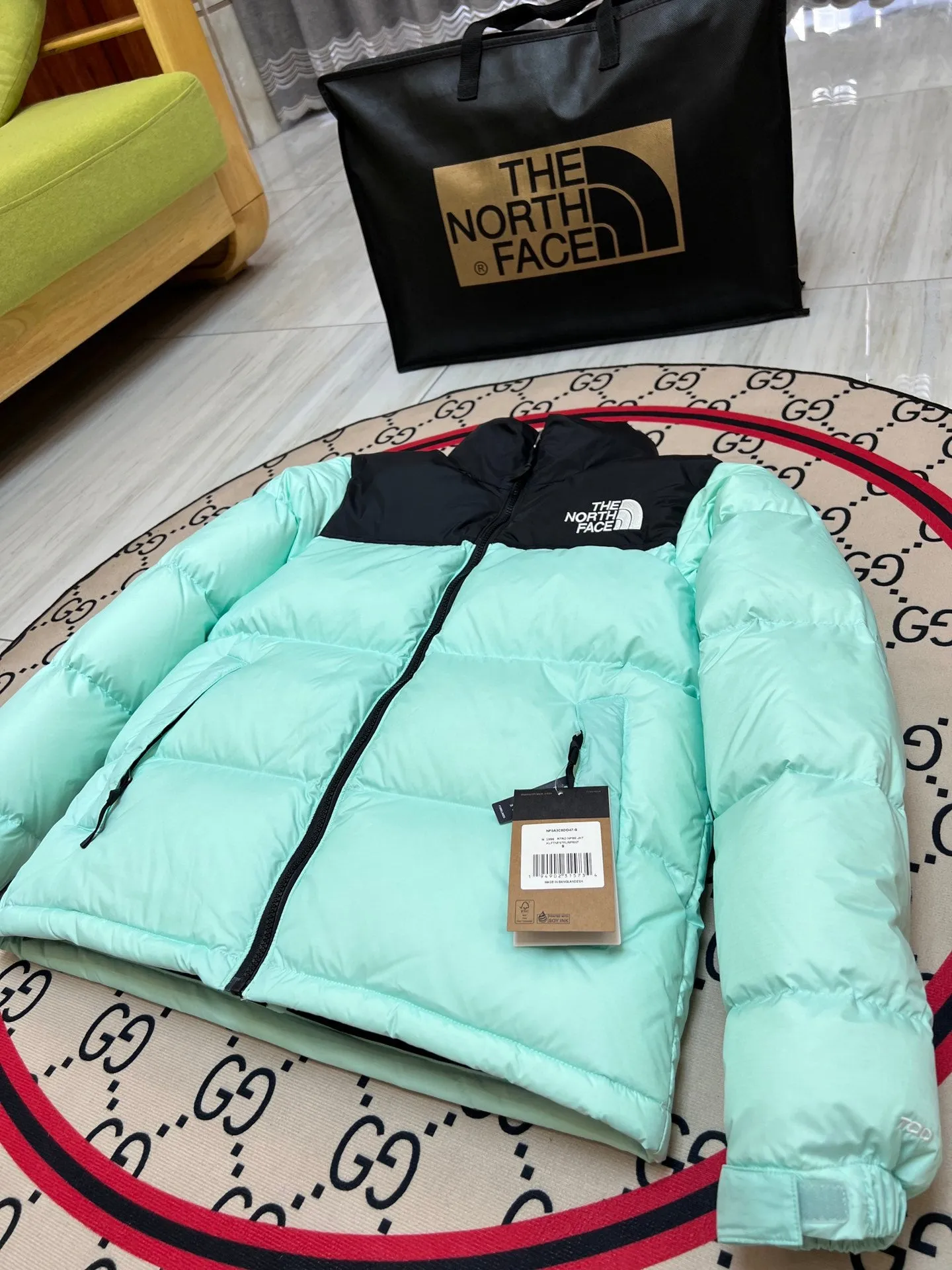 Turquoise Puffer Jacket