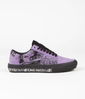 Vans Skate Old Skool Shoes (One Piece Wanted Nico) Robin Purple