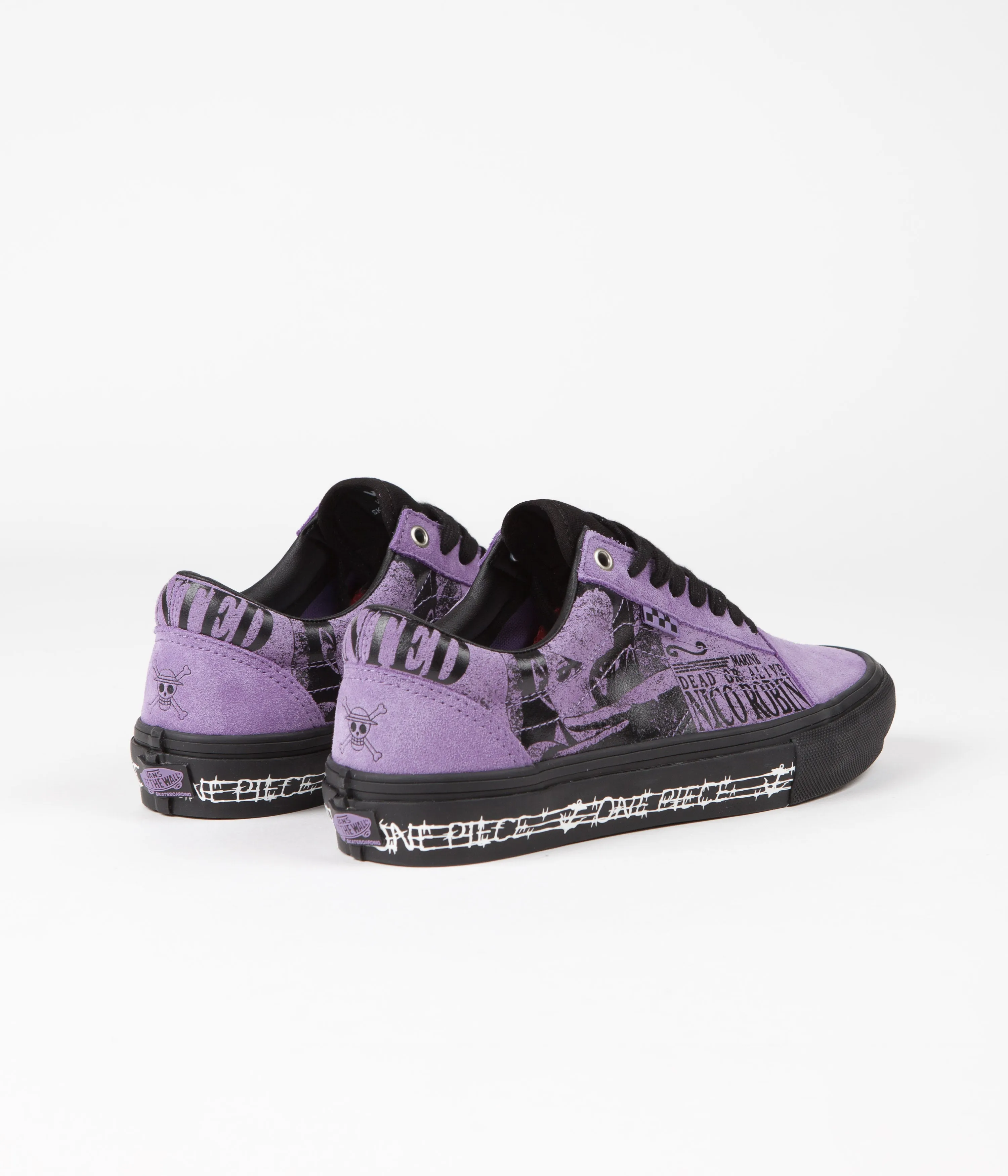 Vans Skate Old Skool Shoes (One Piece Wanted Nico) Robin Purple