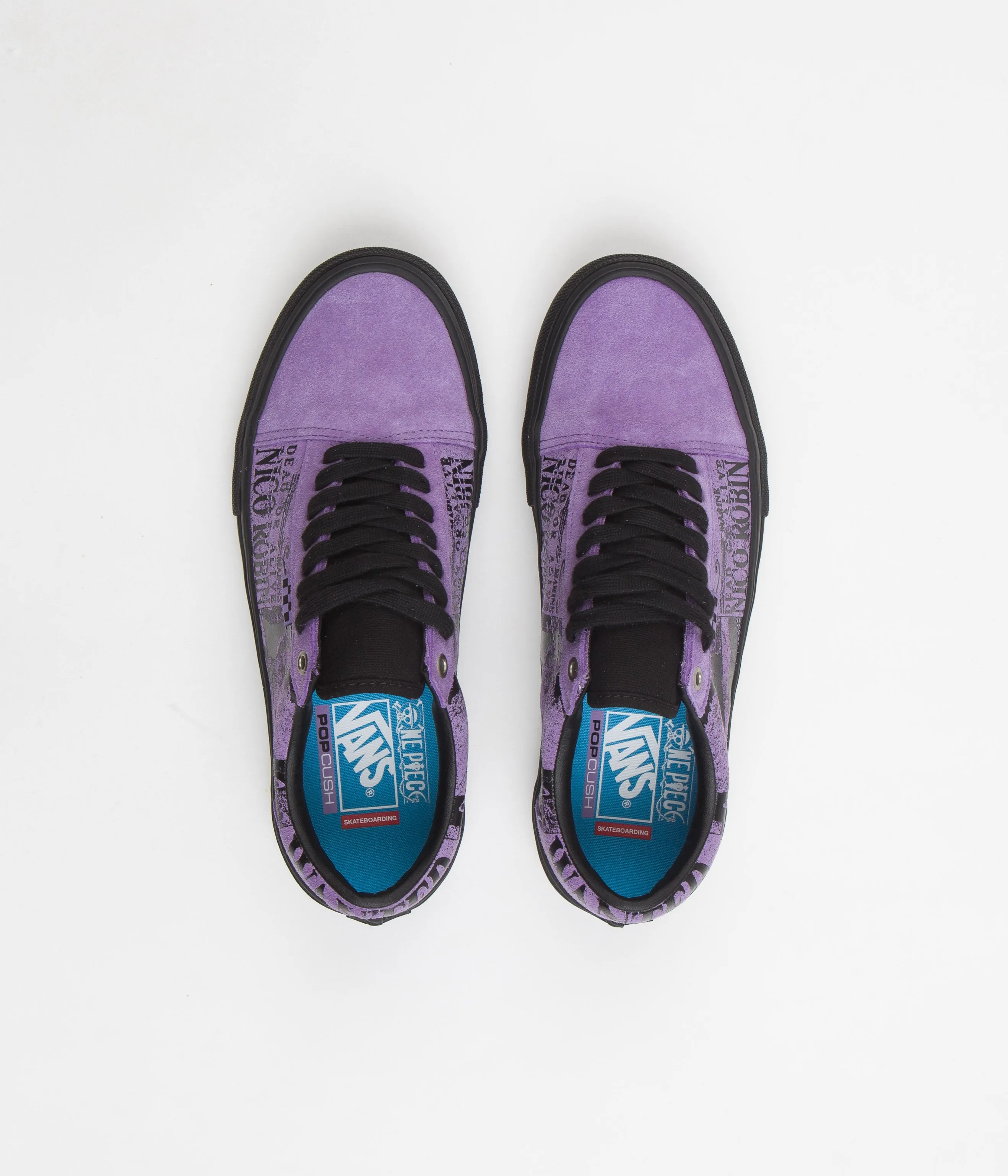 Vans Skate Old Skool Shoes (One Piece Wanted Nico) Robin Purple