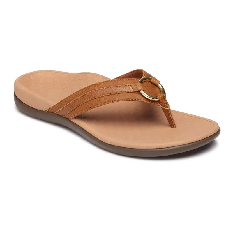 Vionic Women's Tide Aloe Toe Post Sandals Mocha