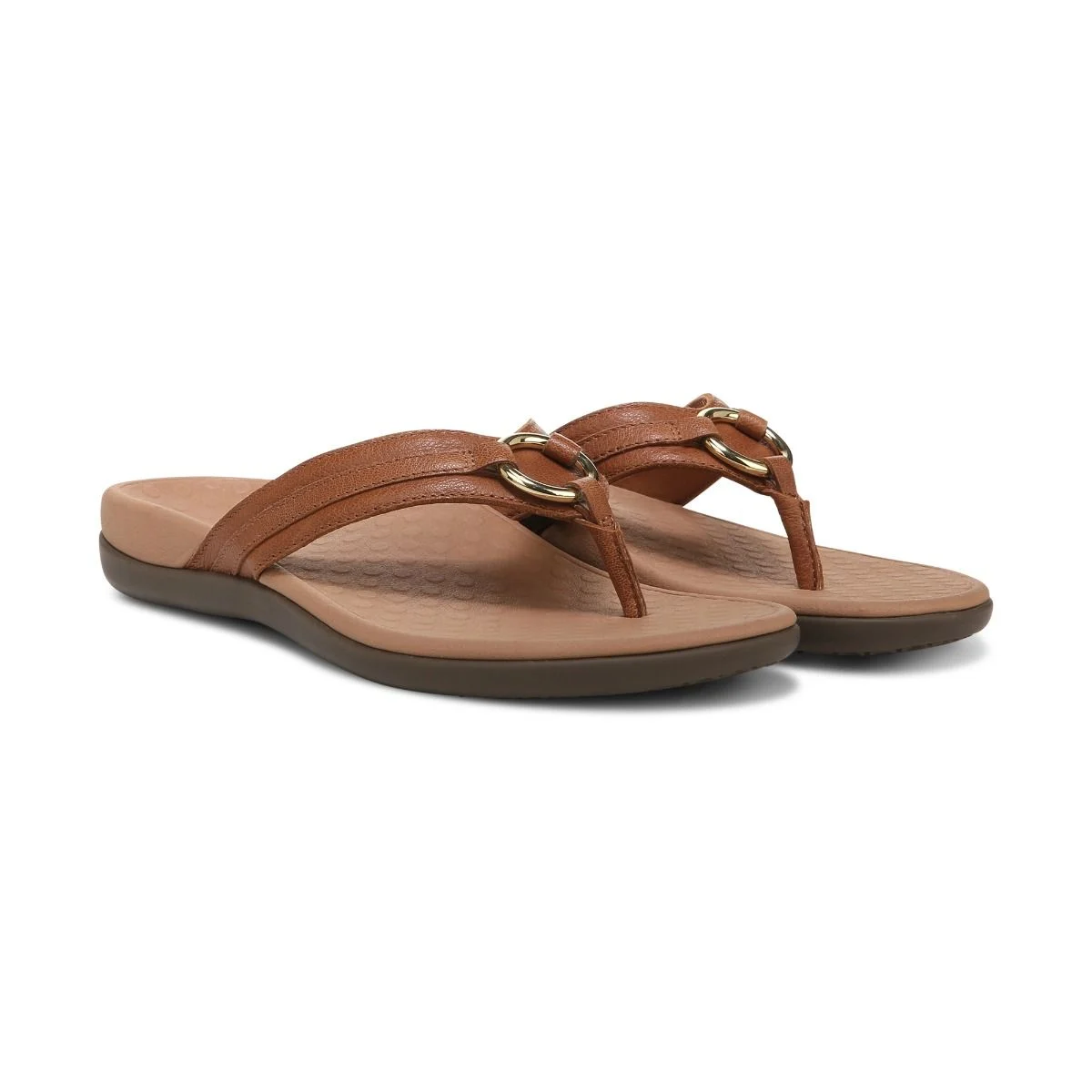 Vionic Women's Tide Aloe Toe Post Sandals Mocha