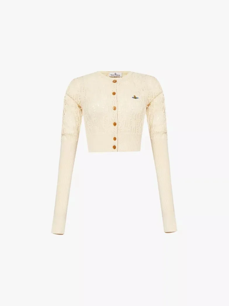 Vivienne Westwood Casual Style Party Style Elegant Style Logo Cardigans