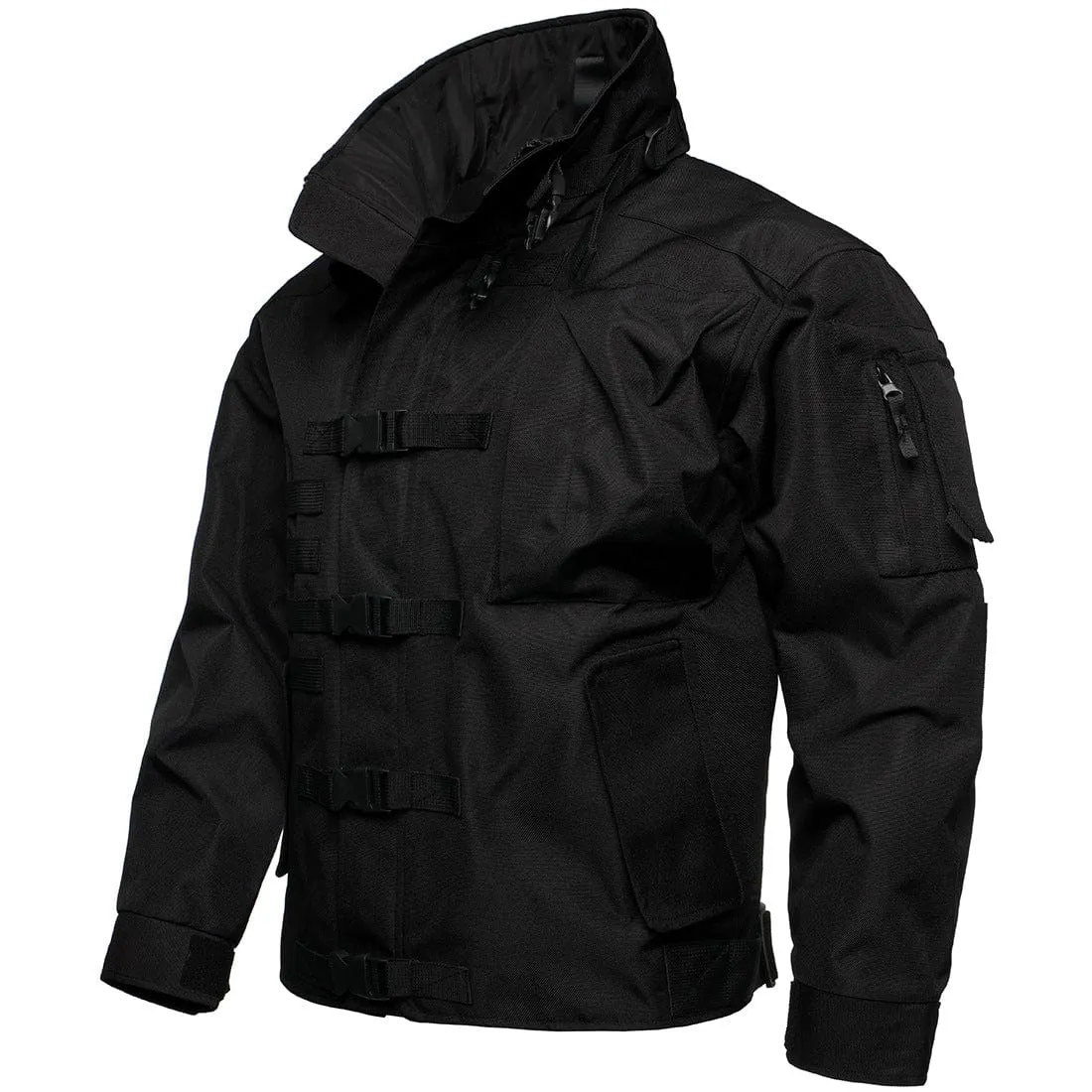 Waterproof Windproof Buckle Pocket Punk Coat