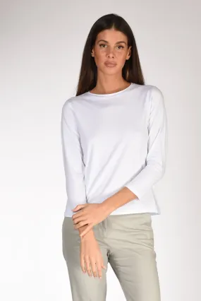 White Crew Neck T-shirt for Women