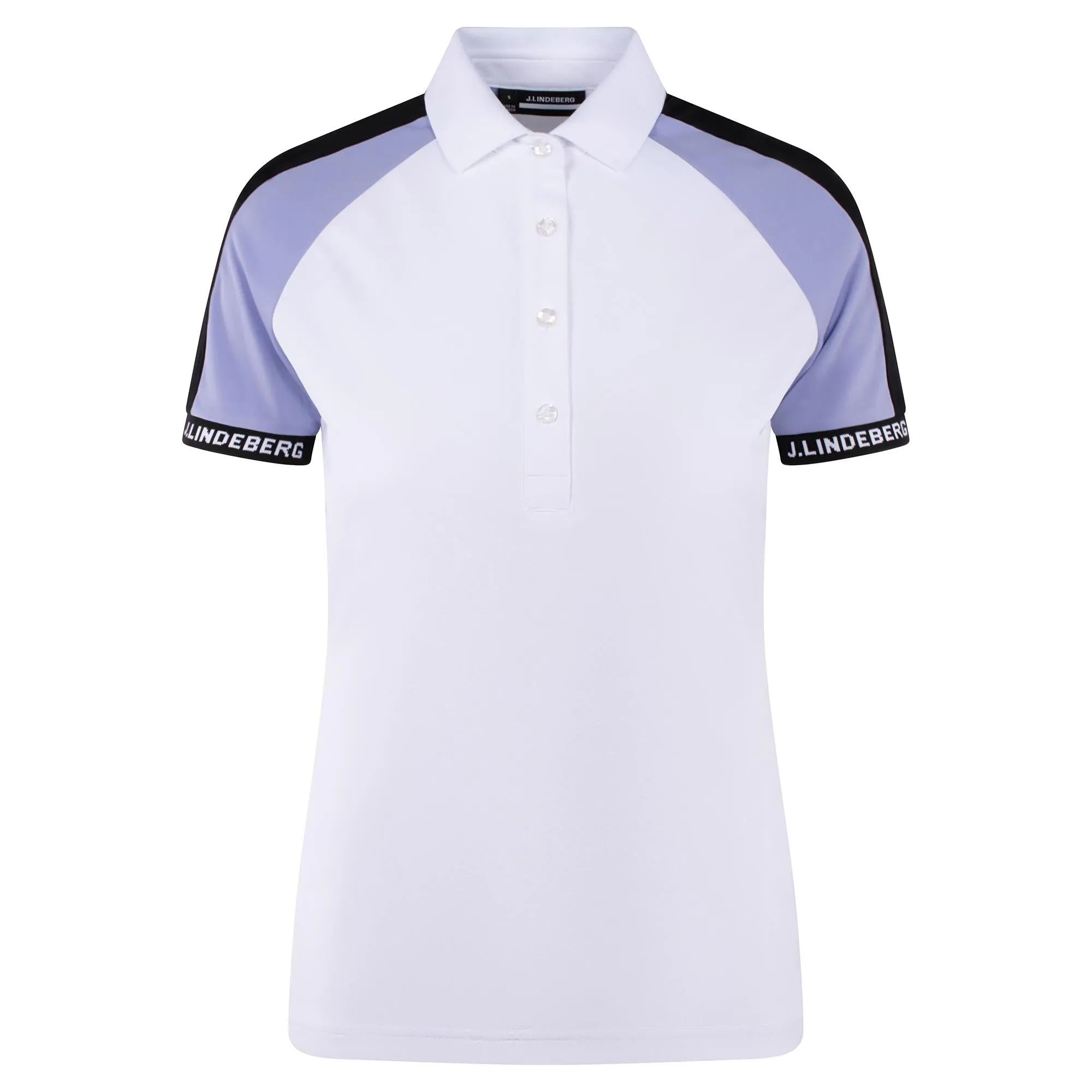 White Women's Golf Polo Shirt by J Lindeberg Perinne