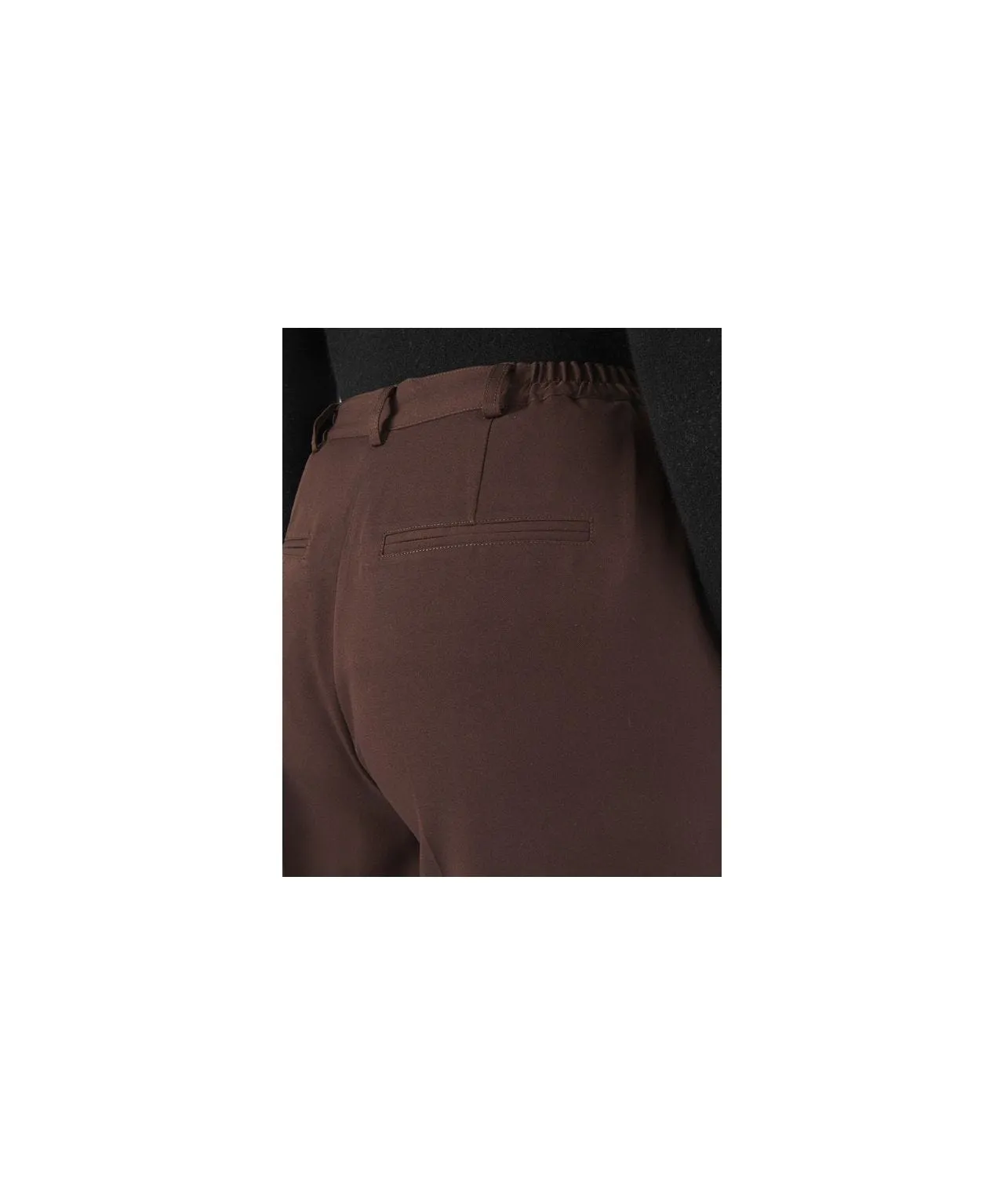 Stretch Waist Wide Leg Trousers