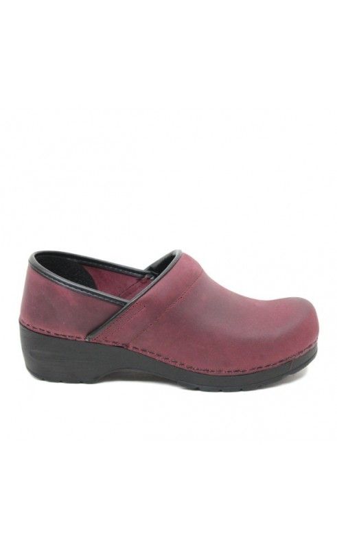 Women's Bordeaux Clogs - 7488