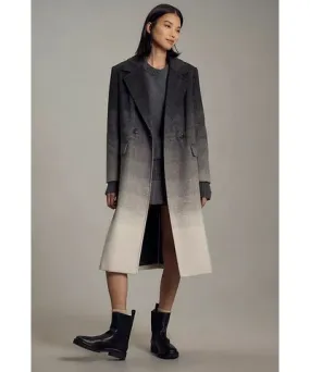 Wool-Blend Ombre Coat Avec Les Filles