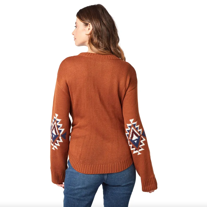 Wrangler Women's Retro Knit Steerhead Sweater - Argan Oil - 112322103