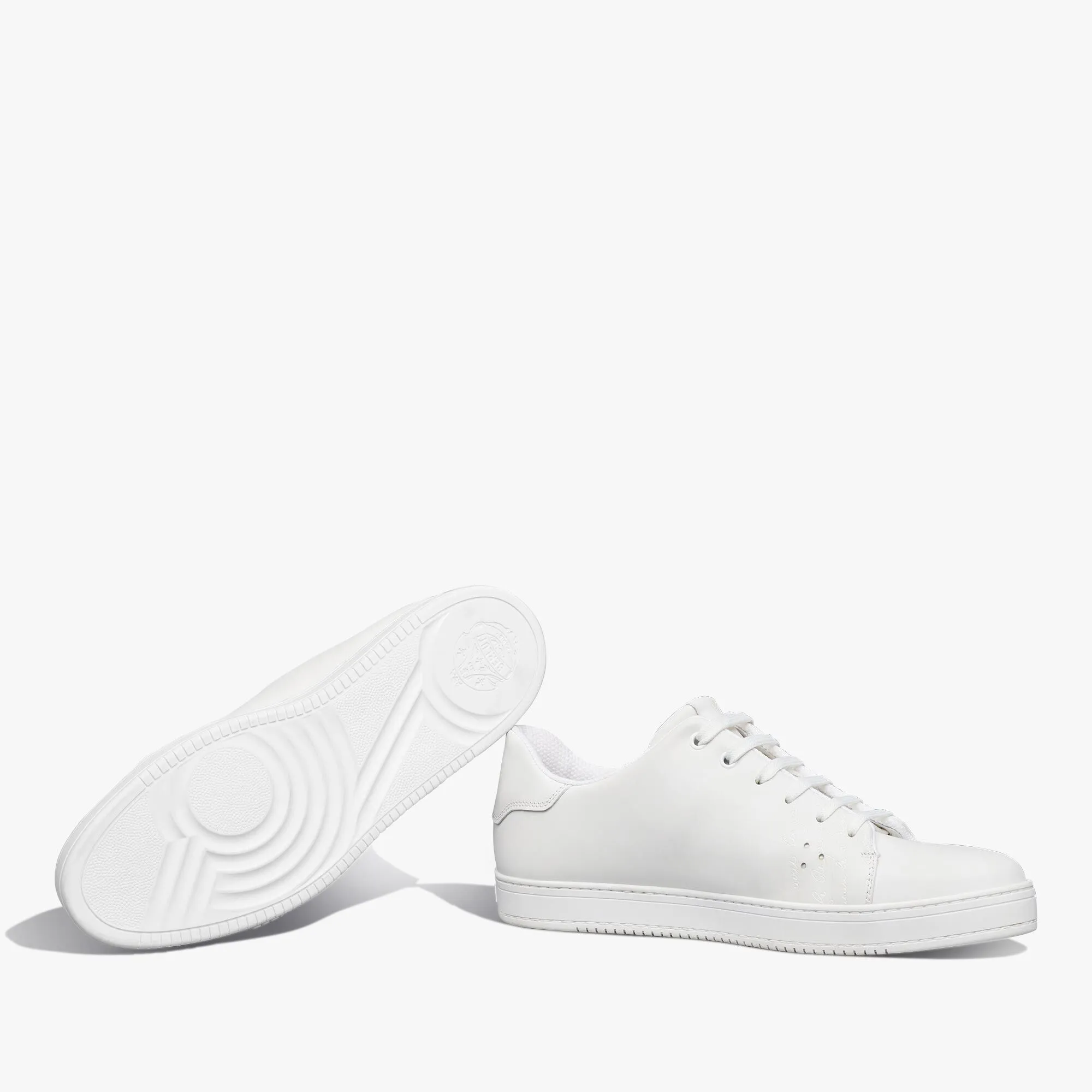 Written Leather Sneaker for Playtime