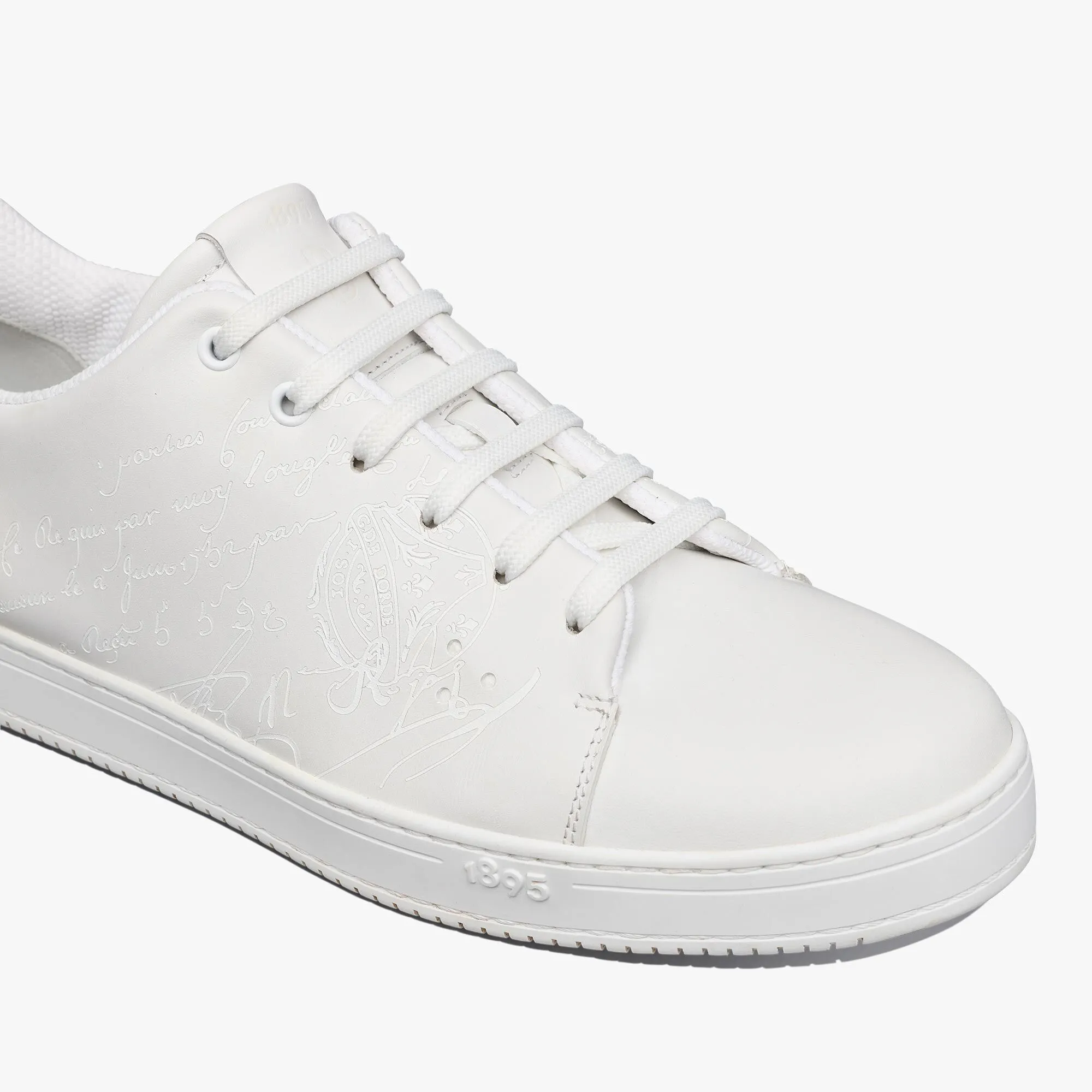 Written Leather Sneaker for Playtime