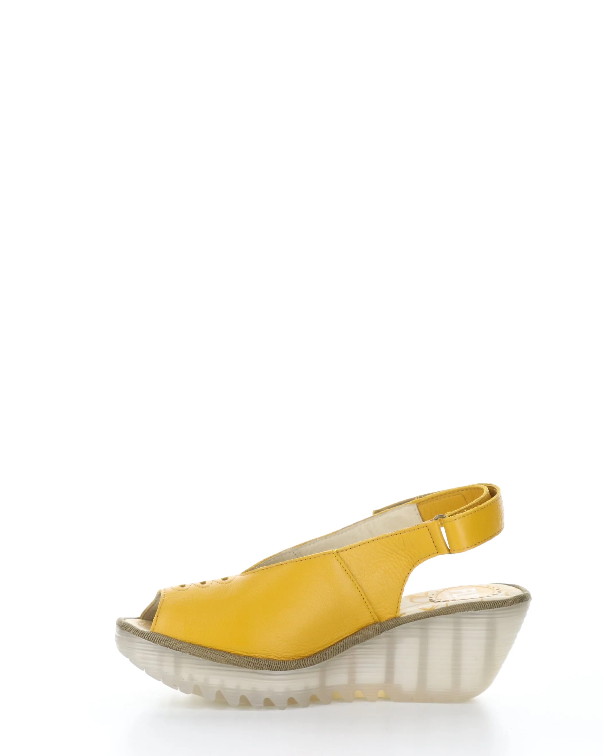 YEAY387FLY 007 MUSTARD Velcro Sandals - Women's Fashion Shoes