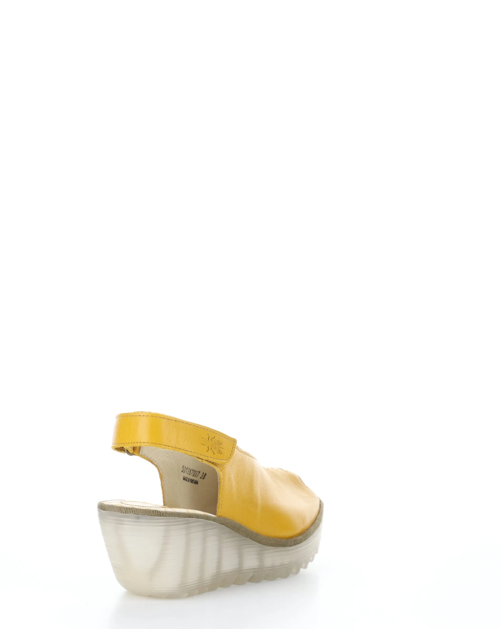 YEAY387FLY 007 MUSTARD Velcro Sandals - Women's Fashion Shoes