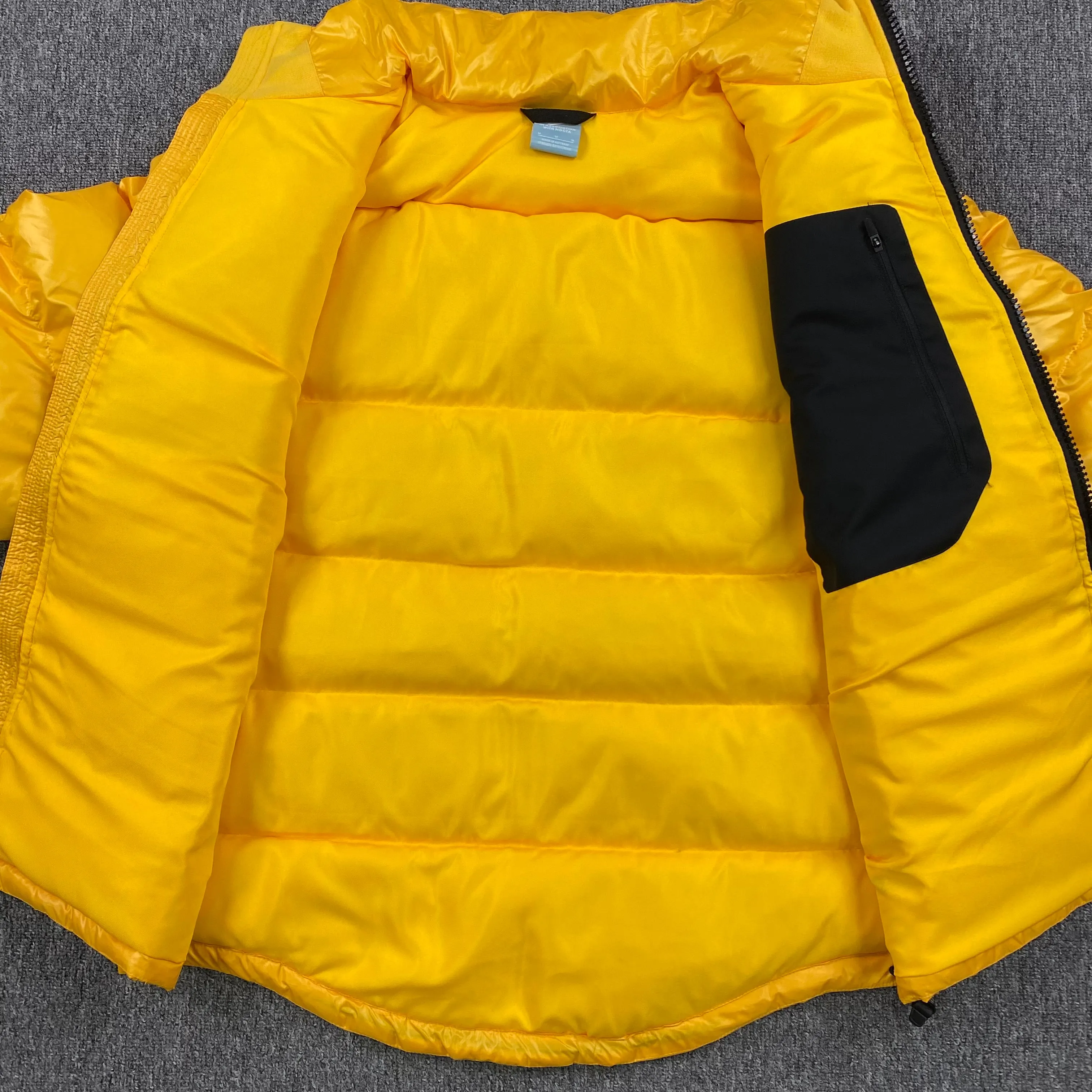 Yellow & Black Collaborative Down Jacket