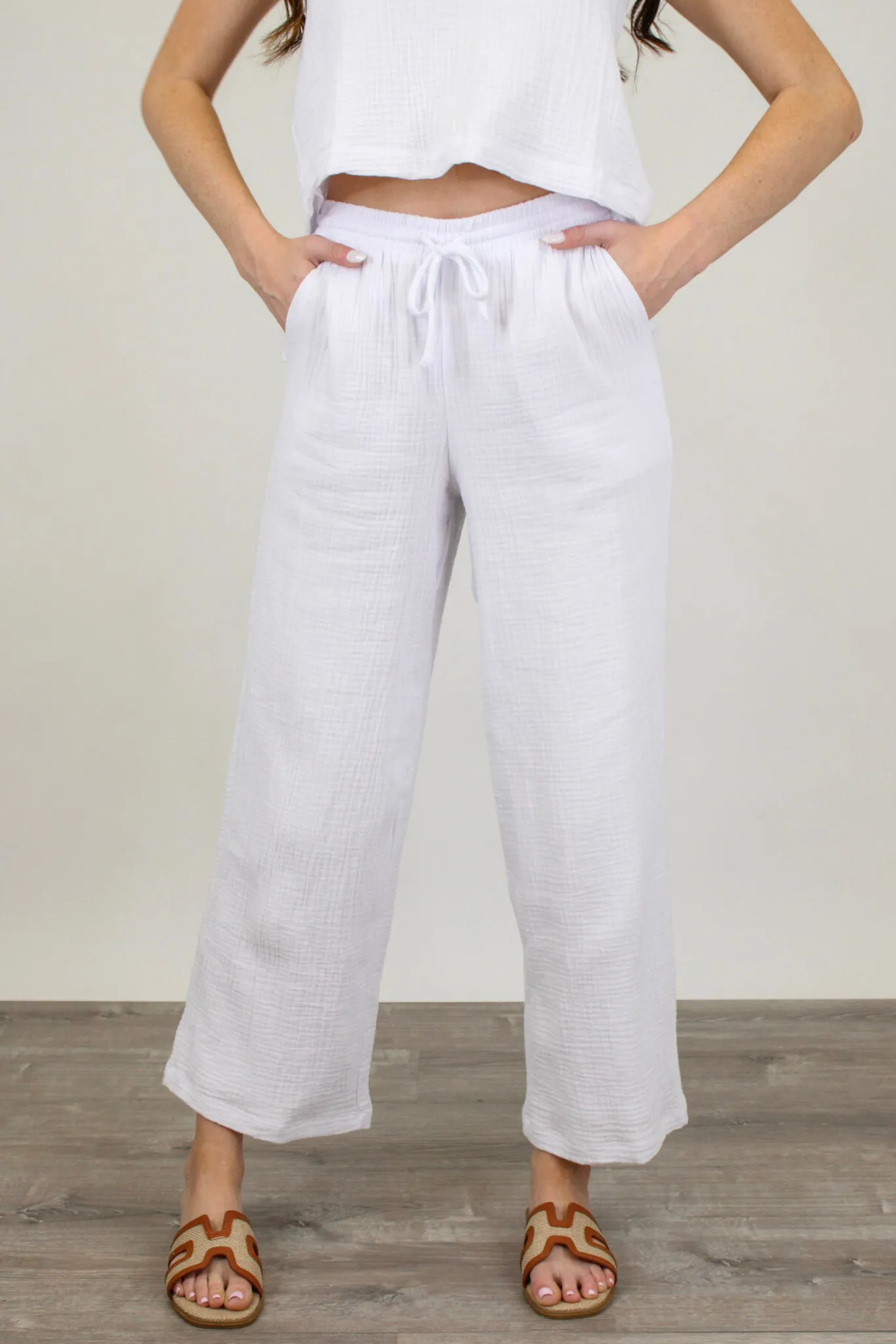 Z Supply Bondi Gauze Pant White: Shop Now.